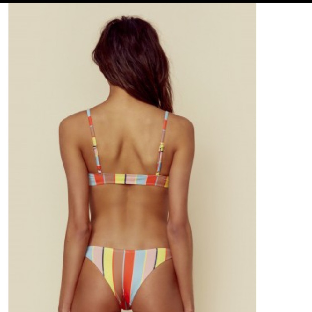 Solid and Striped Bikini Set